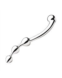 Black Label Stainless Steel Multi Stim Pleasure Wand: Edelstahl-Dildo